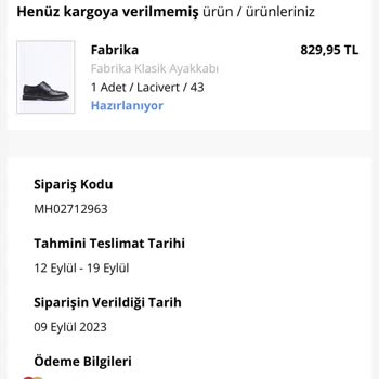 Morhipo Siparişim Uzun Zaman Geçmesine Rağmen Kargoya Verilmedi