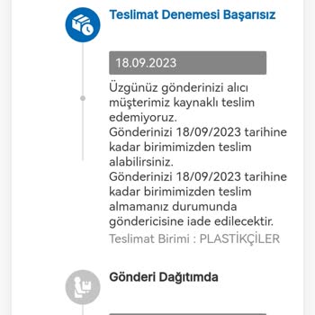 MNG Kargo Plastikçiler Şube Adrese Teslim Kargomu Getirmiyor