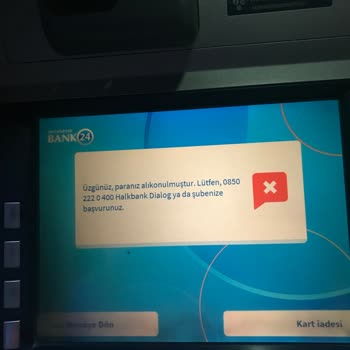 Halkbank ATM Paramı Yuttu
