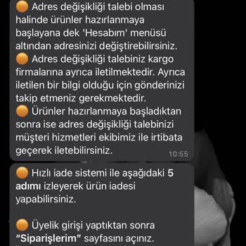 Ebebek Adres Değişikliği Problemi