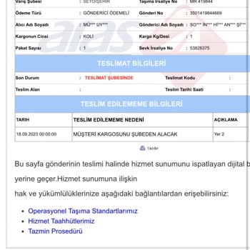 MNG Kargo Adrese Teslim Olmayan Kargo