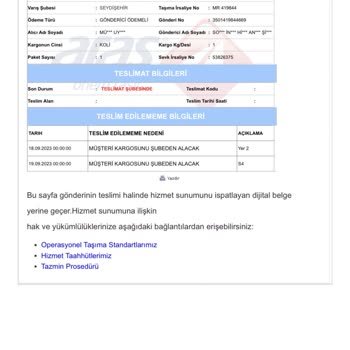 MNG Kargo Adrese Teslim Olmayan Kargo