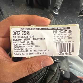 Beyhekim Ağız ve Diş Sağlığı Merkezi Devlet Doktorunun Sorumsuzluğu