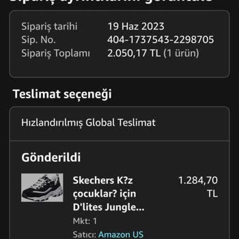 Amazondan Siparişim Gelmedi