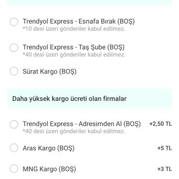 Dolap Uygulaması Kota Sorunu