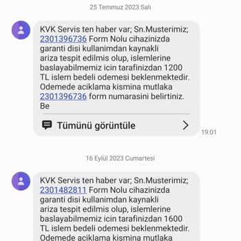 KVK Nın Servis Ücreti Hiking A43