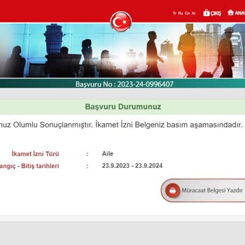 İçişleri Bakanlığı Basım Aşamasındaki Ve 2 Aydır Bize Ulaşmayan Aile Oturum İzni Kartı