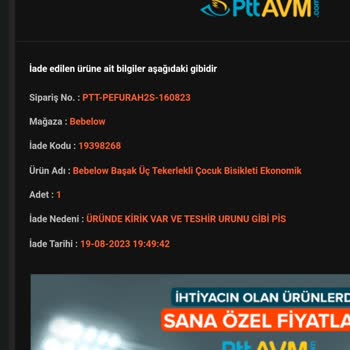 Epttavm İade Süresi