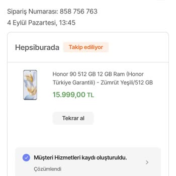 Hepsiburada Teslim Edilmeyen Ürün