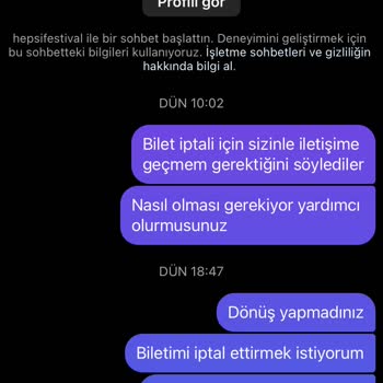 Hepsifestival Konser Bileti İade Etmiyor