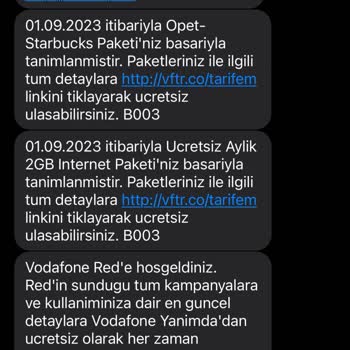 Vodafone Opet-Starbucks Paketi Tanımlanmadı
