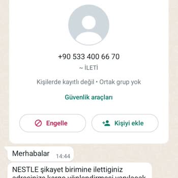Nestlé İyi Büyüsün İyi Yaşasın Nestle'nin Beni 2 Aydır Oyalaması