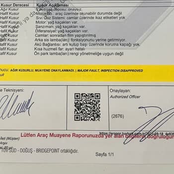 Tüvtürk Bilgi Eksikliği Ve Aracımı Muayeneden Geçirmemesi