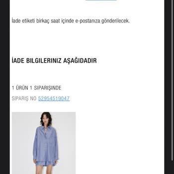 Zara Kargom Kayıp İadem Yapılmıyor
