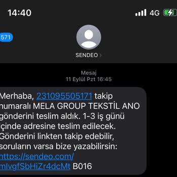 Sendeo Teslim Edilemeyen Kargo