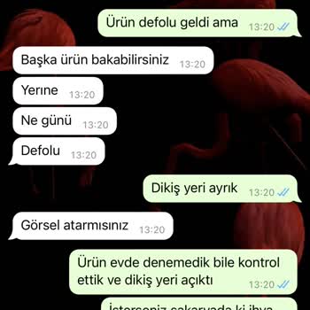 İhya Giyim Defolu Ürün Satıp İade Almıyor