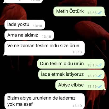 İhya Giyim Defolu Ürün Satıp İade Almıyor