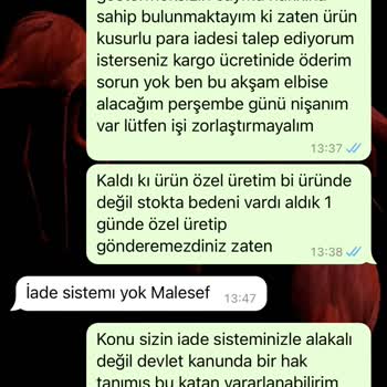 İhya Giyim Defolu Ürün Satıp İade Almıyor
