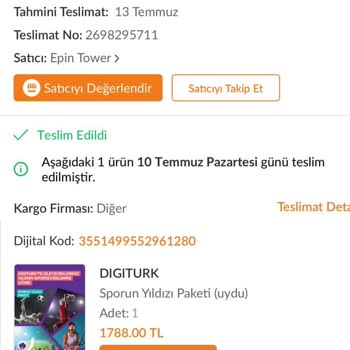 Trendyol Epin Tower, Digiturk Sporun Yıldızı Paketi