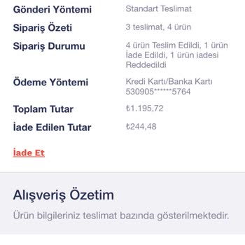 Penti Ürün İadesi Yapılmıyor