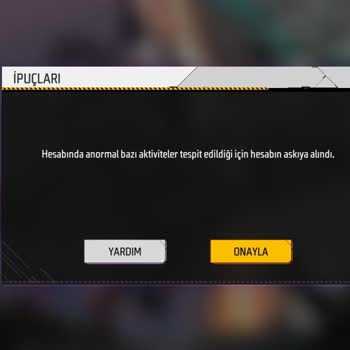 Garena Free Fire Ban Yedim Durduk Yere