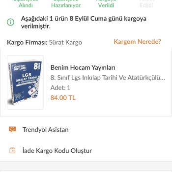 Sürat Kargo Kargom Gelmiyor 10 Gündür
