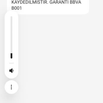 Garanti BBVA Alakasız İşlem Ve Mesaj