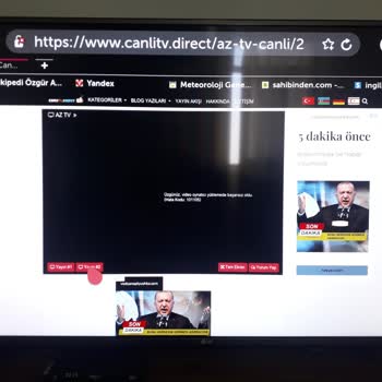 LG Smart TV İnternetten Film İzleme Hatası