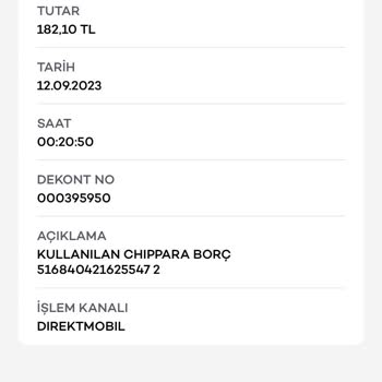 Akbank Chip Paramı Ve Paramı Kesti