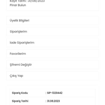 Perdejim.com Teslim Edilmeyen Sipariş