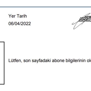 Superonline Sahte İmza İle Adıma Abonelik Açmış