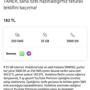 Vodafone Paket İptali Ve Haber Verilmemesi