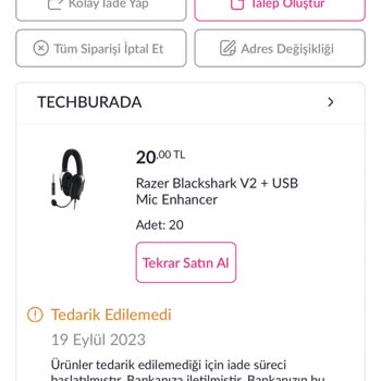 Pazarama Fiyat Yükseltme Ve Sipariş İptali