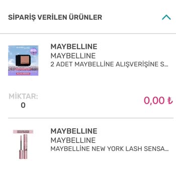 Watsons Durduk Yere Sipariş İptali