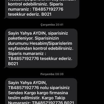 Tonny Black Ürünüm Kargolanmadı Bana Gelmedi