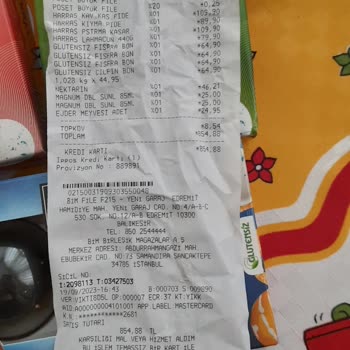 File Market Fazla Ürün Ödedim