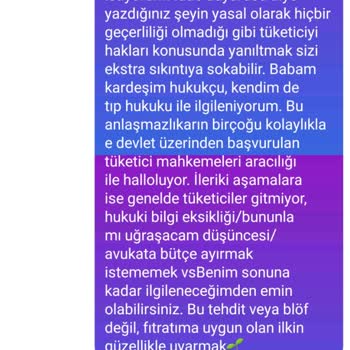Sümeyye Yavuz İade Hakkımı Kullanamadım