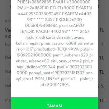 Cepte TEB Nakit Avansımı Kullanamıyorum