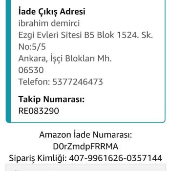 Amazon İade Ürünün Para İadesini Yapmadı