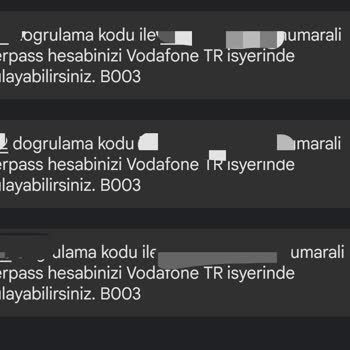 Papara Masterpass Doğrulama Kodu SMS'i