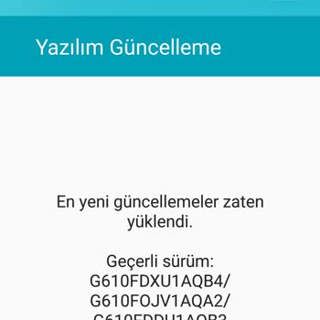 J7 Prime Güncelleme Almaması