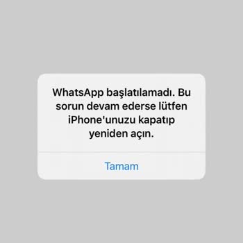 WhatsApp Başlatılamadı İphone 13