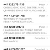 Vodafone +44 Numaralı Mesajlar