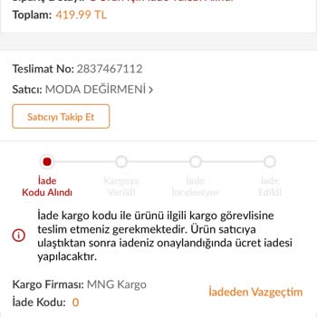 Moda Değirmeni Trendyol'un Olmayan Ürünü Satması