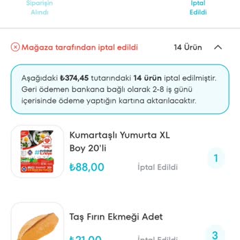 A101 Ürünlerini İptal Etmiş