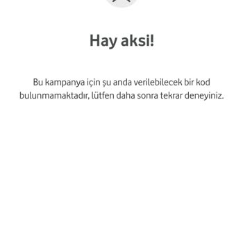 Vodafone Kod Göndermeme Sorunu