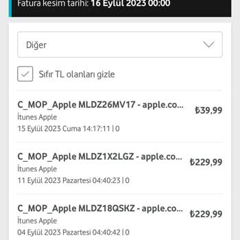 Vodafone Faturamdaki Anlamsız Şişkinlikler