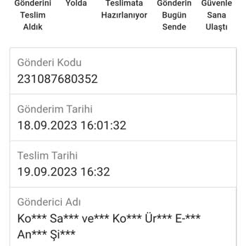 Sendeo Kargom Teslim Edilmedi