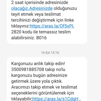 Aras Kargo Eve Gelmeden Kargo Evde Yokuşuz Gibi İade Etmiş