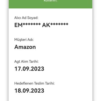 AGT Kurye İle Yaşadığım Sorunlar